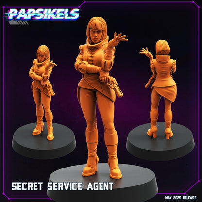 Cyberpunk, Secret Service Agents, Cyberpunk, Papsikels, 32mmMini