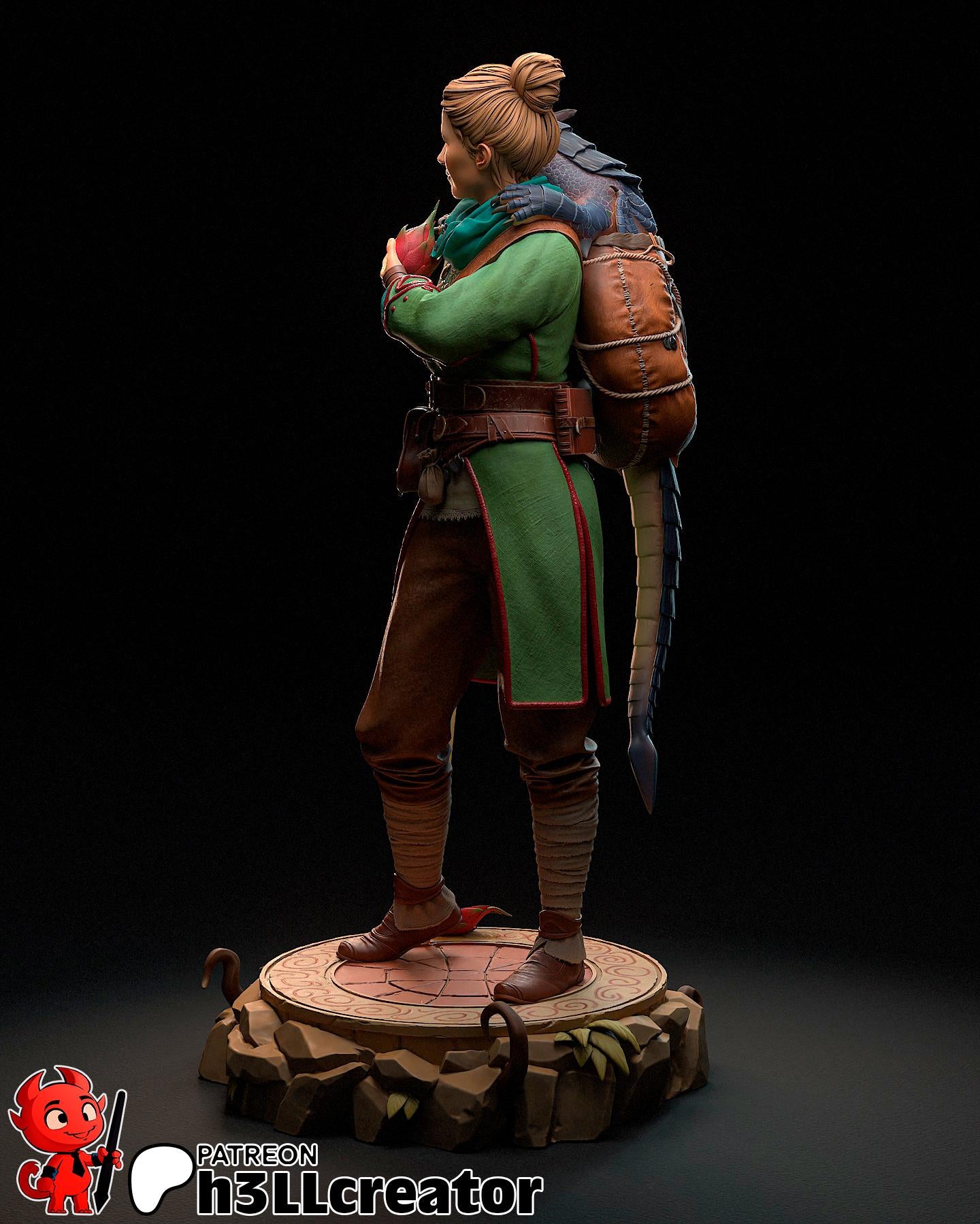Zoe from Split Fiction (fan art) | Full Model or Bust | Miniature scale 1:12 | h3LL Creator | DIY Model Kit