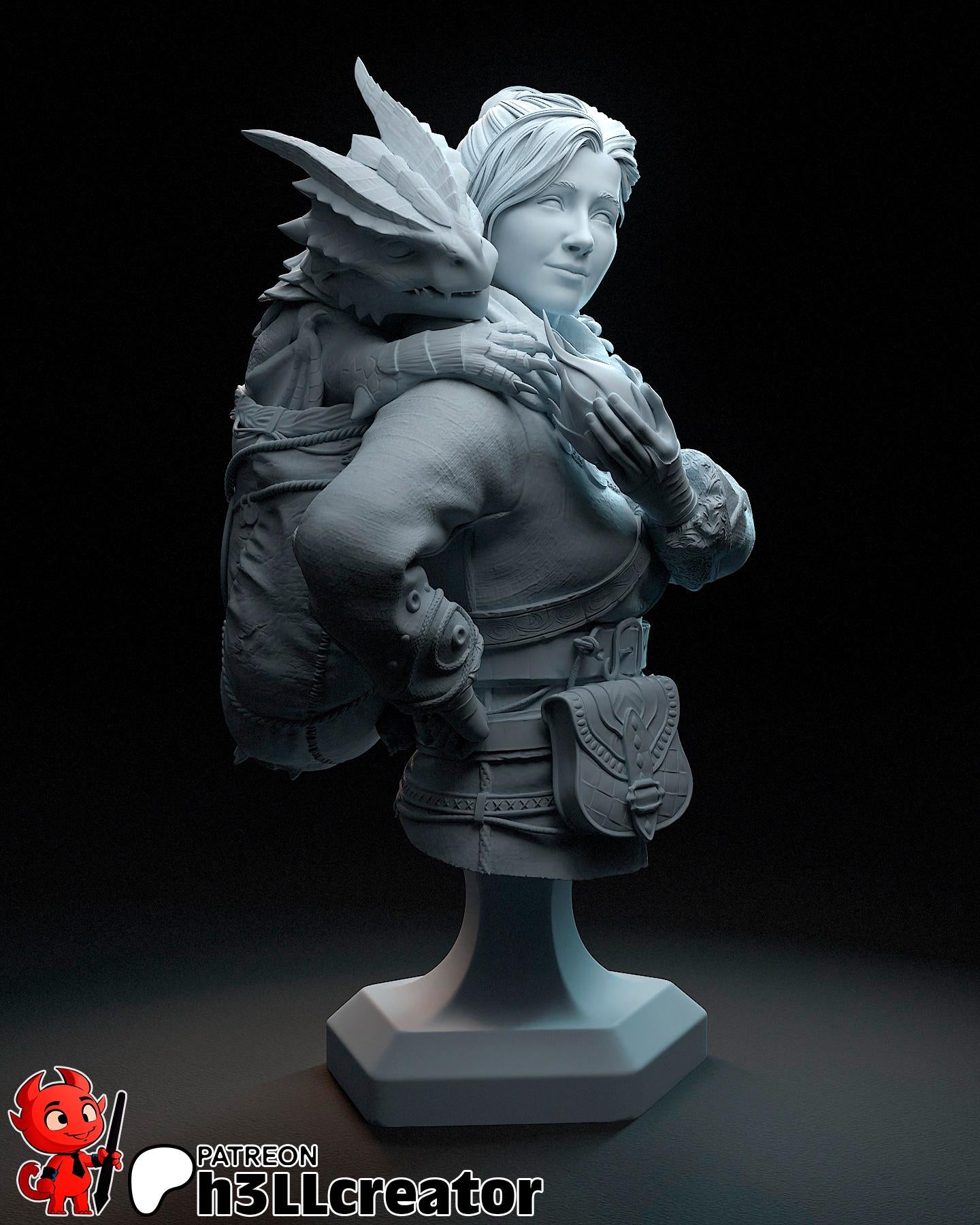 Zoe from Split Fiction (fan art) | Full Model or Bust | Miniature scale 1:12 | h3LL Creator | DIY Model Kit