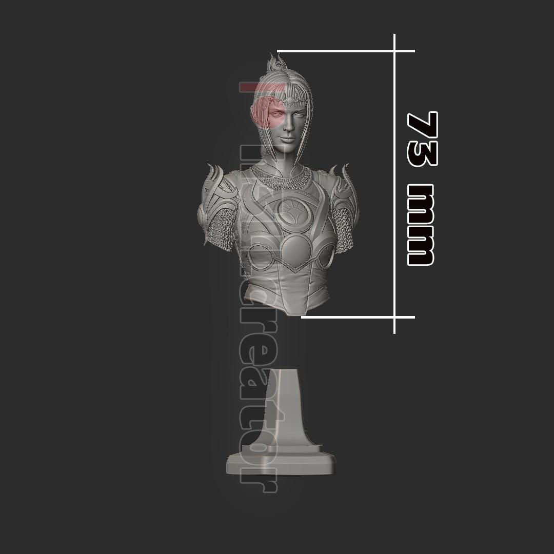 Shadowheart from Baldur's Gate 3 (fan art) | Full Model or Bust | Miniature scale 1:12 | h3LL Creator | DIY Model Kit