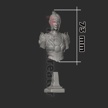 Shadowheart from Baldur's Gate 3 (fan art) | Full Model or Bust | Miniature scale 1:12 | h3LL Creator | DIY Model Kit
