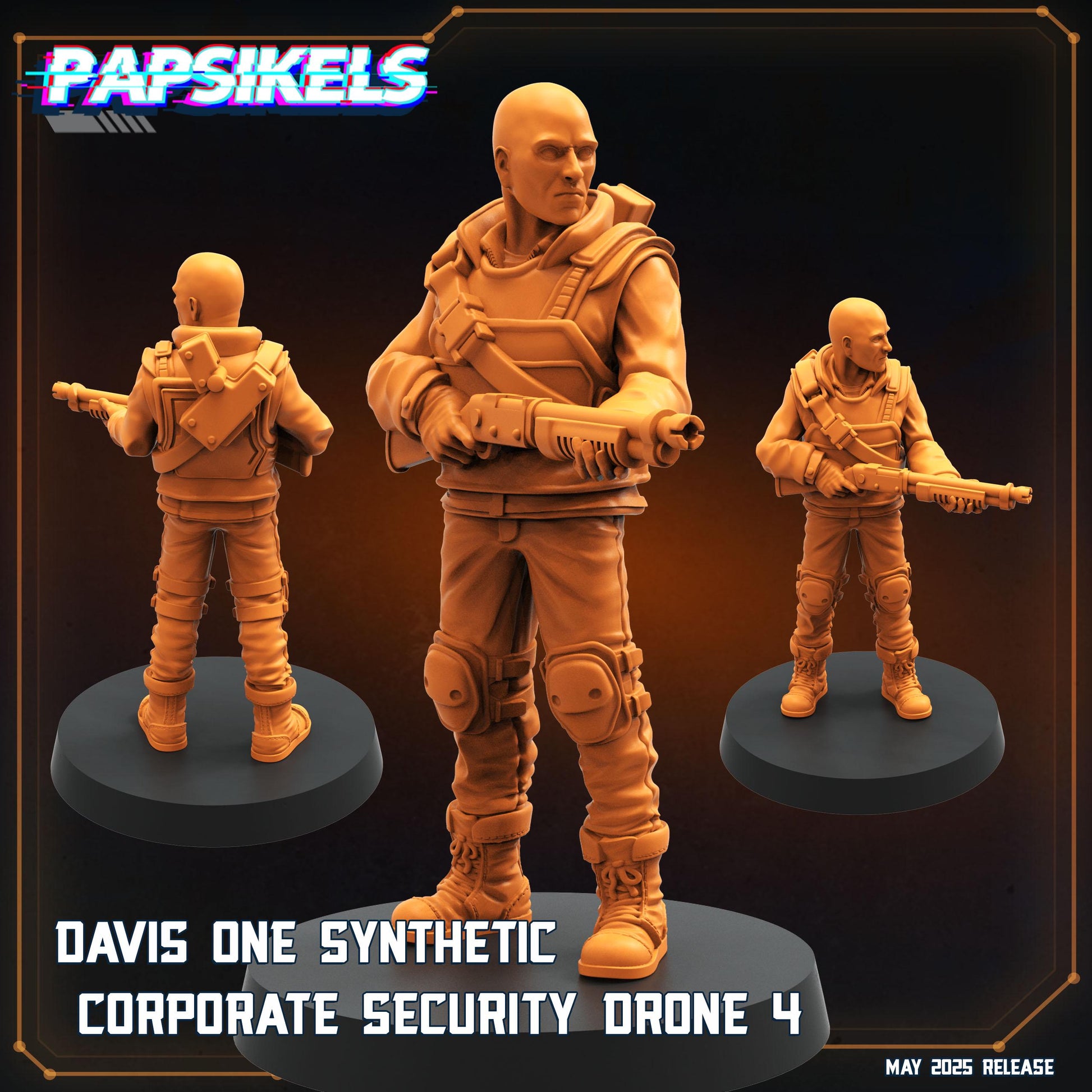 Aliens Vs Humans - Reconnaissance I Davis One Synthetic Security Drones - Papsikels, 32mm Mini for TTRPG Gaming, Alien RPG