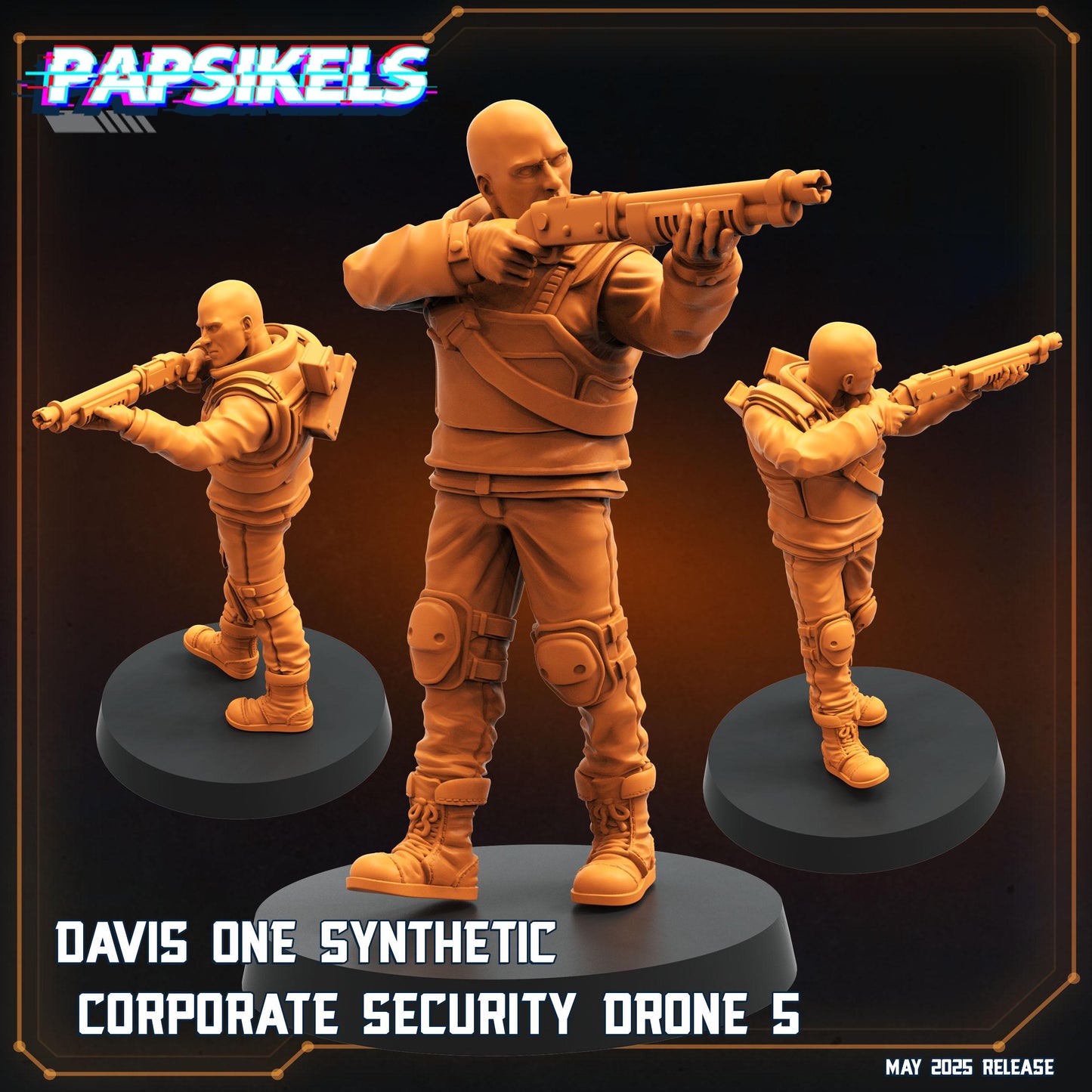 Aliens Vs Humans - Reconnaissance I Davis One Synthetic Security Drones - Papsikels, 32mm Mini for TTRPG Gaming, Alien RPG