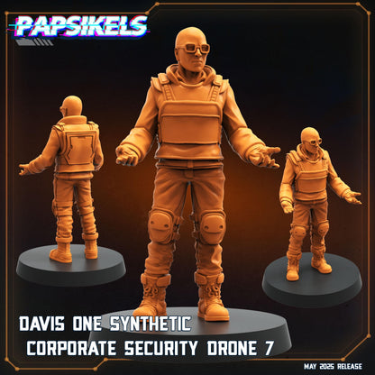 Aliens Vs Humans - Reconnaissance I Davis One Synthetic Security Drones - Papsikels, 32mm Mini for TTRPG Gaming, Alien RPG