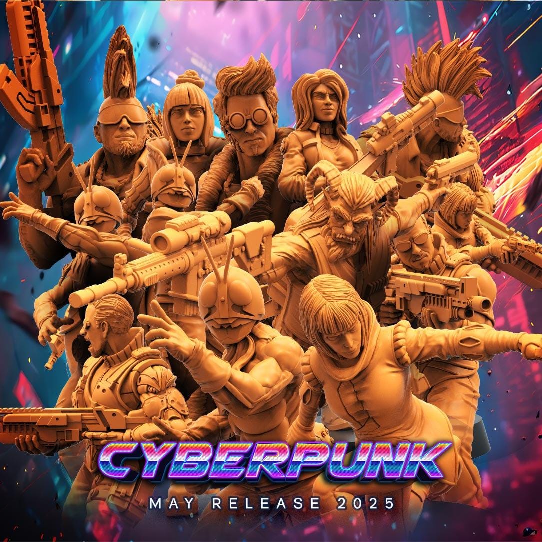 Cyberpunk, Zigma Black Cyber Omninet Diver, Cyberpunk, Papsikels, 32mmMini