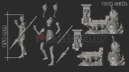 Shadowheart from Baldur's Gate 3 (fan art) | Full Model or Bust | Miniature scale 1:12 | h3LL Creator | DIY Model Kit
