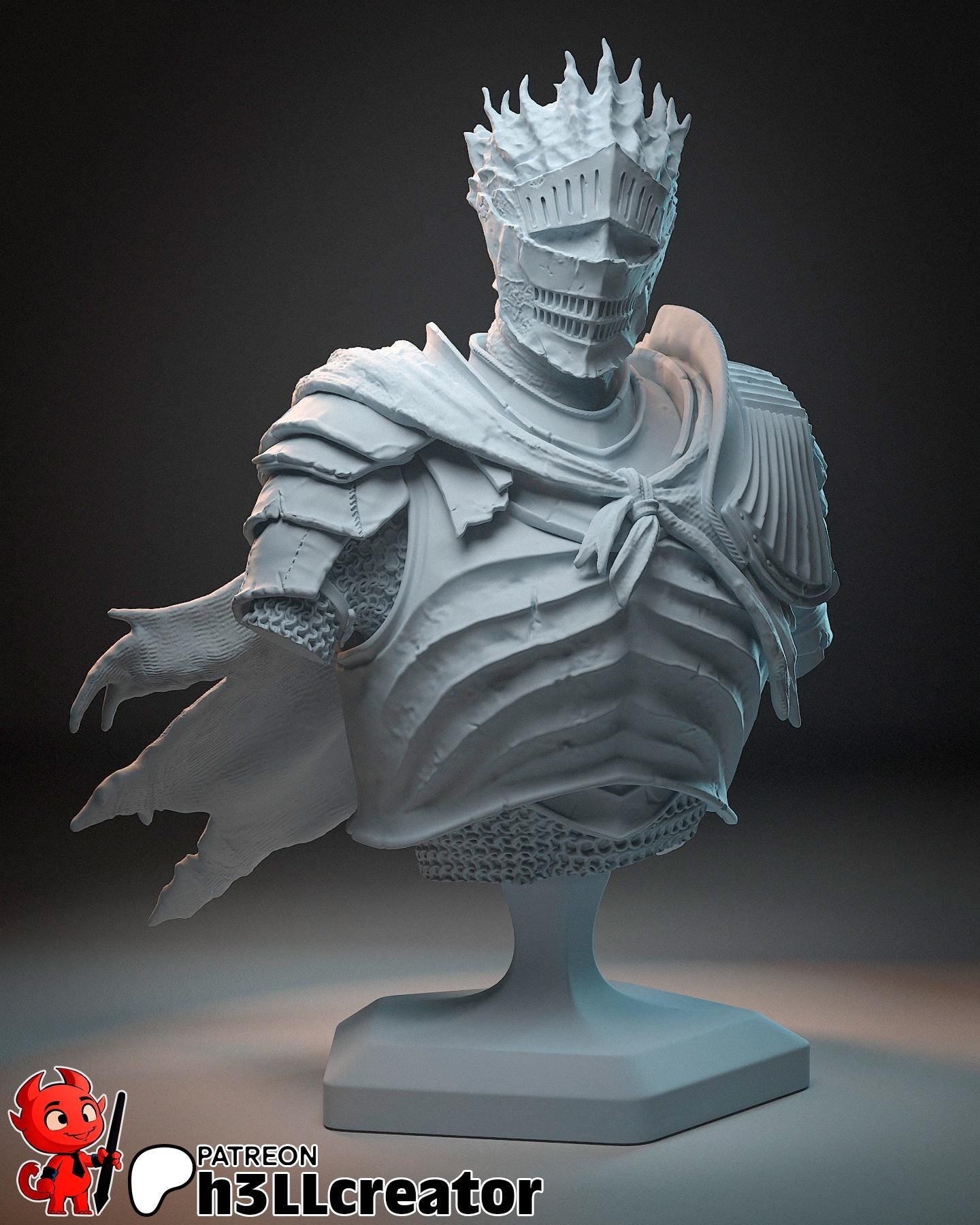 Soul of Cinders Statuette: Dark Souls III Fan Art, DIY Model Kit