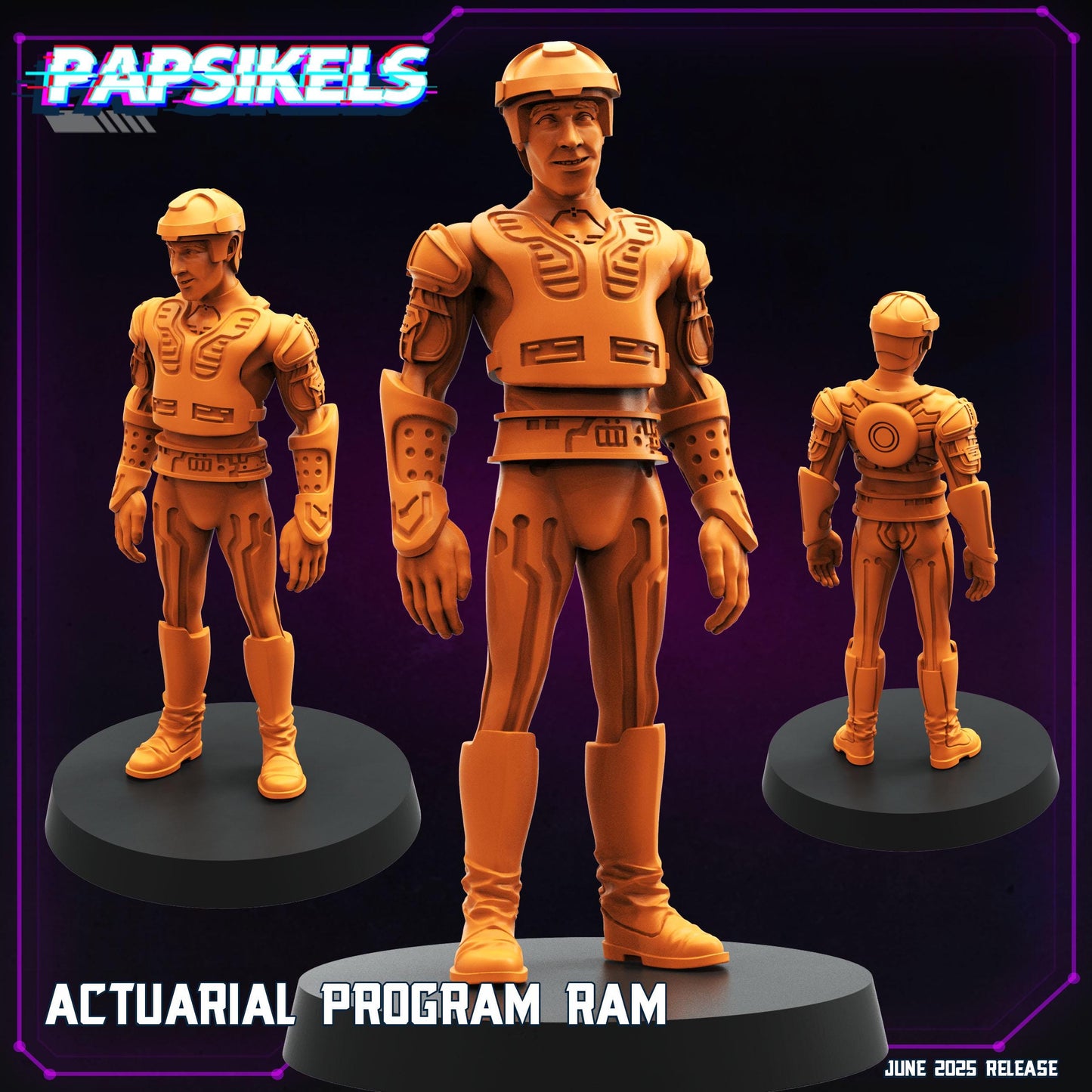 Cyberpunk, TRON set - TRON, Papsikels, 28mm or 32mm Mini