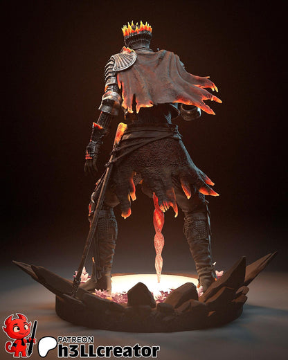 Soul of Cinders Statuette: Dark Souls III Fan Art, DIY Model Kit