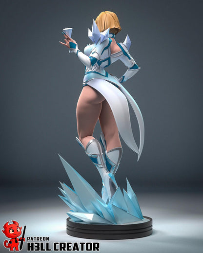 Emma Frost from Marvel Rivals (fan art) | Full Model or Bust | Miniature scale 1:12 | h3LL Creator | DIY Model Kit