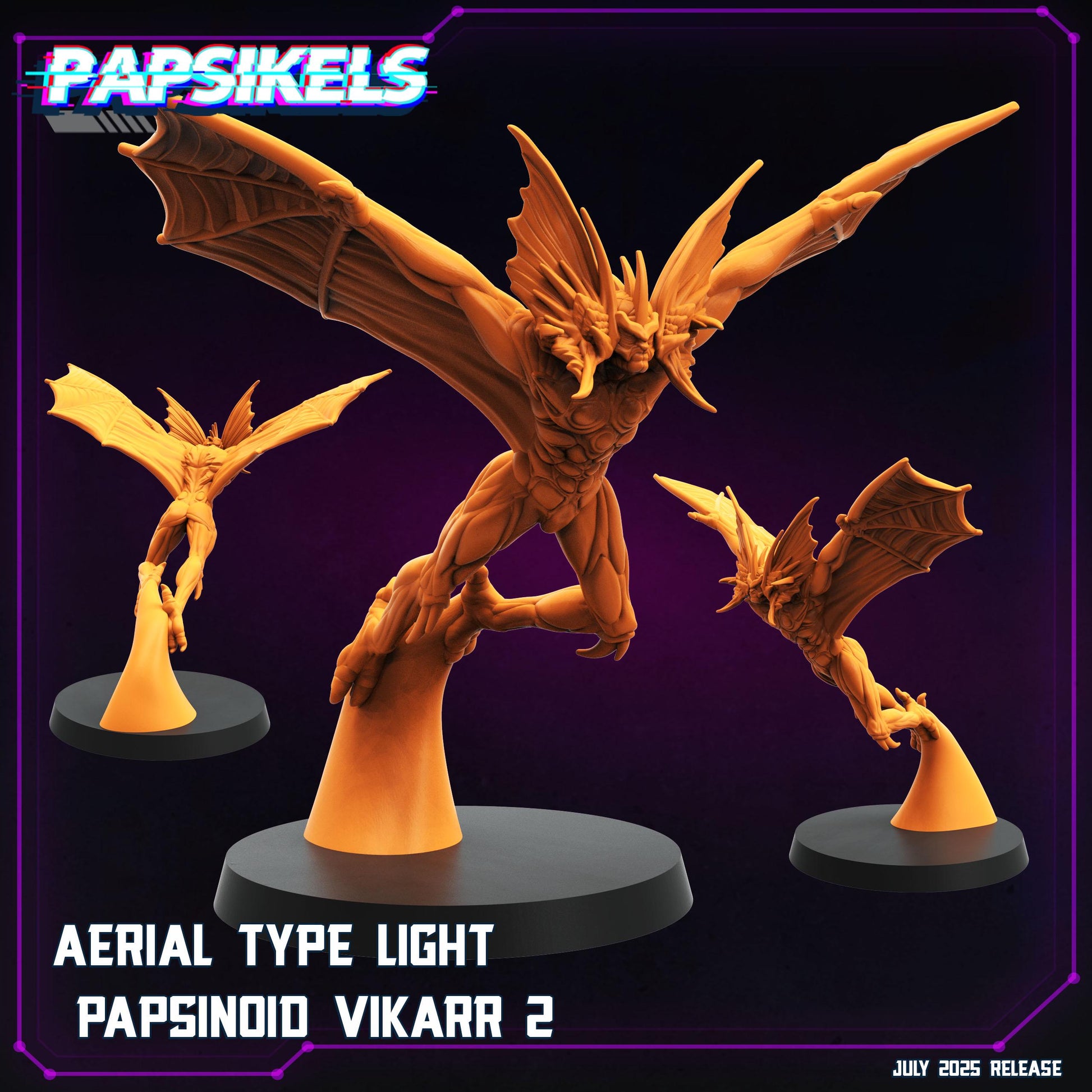 Cyberpunk Papsinoid Vikarr Miniature: 28mm/32mm Resin Model for RPG