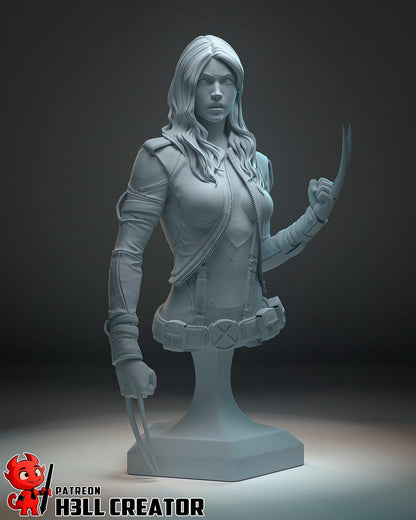 X-23 from X-Men (fan art) | Full Model or Bust | Miniature scale 1:12 | h3LL Creator | DIY Model Kit