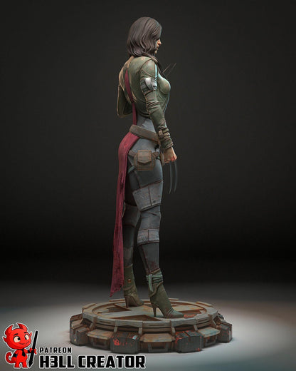 X-23 from X-Men (fan art) | Full Model or Bust | Miniature scale 1:12 | h3LL Creator | DIY Model Kit