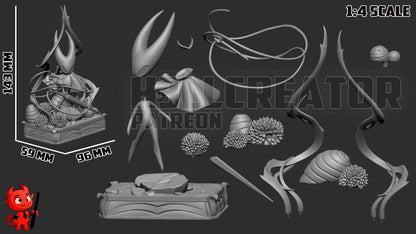 Hornet from Hollow Knight - Silksong (fan art) | Full Model | Miniature scale 1:12 | h3LL Creator | DIY Model Kit