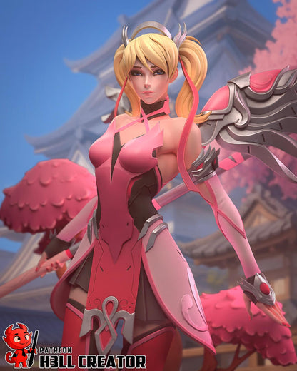 Mercy from Overwatch (fan art) | Full Model or Bust | Miniature scale 1:12 | h3LL Creator | DIY Model Kit