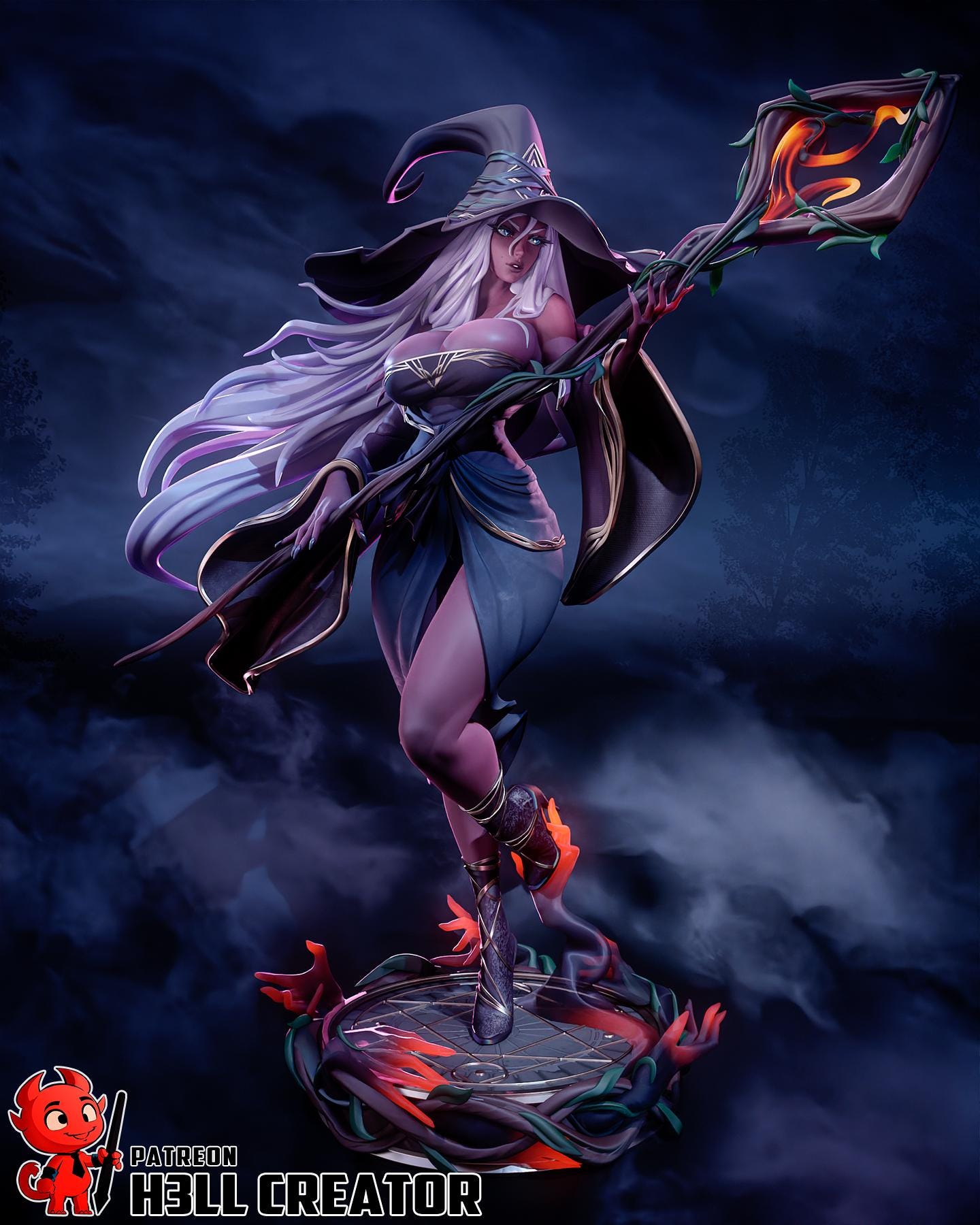 Recluse from Elden Ring Nightreign (fan art) | Full Model or Bust | Miniature scale 1:12 | h3LL Creator | DIY Model Kit