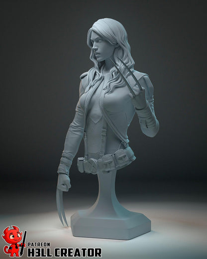 X-23 from X-Men (fan art) | Full Model or Bust | Miniature scale 1:12 | h3LL Creator | DIY Model Kit