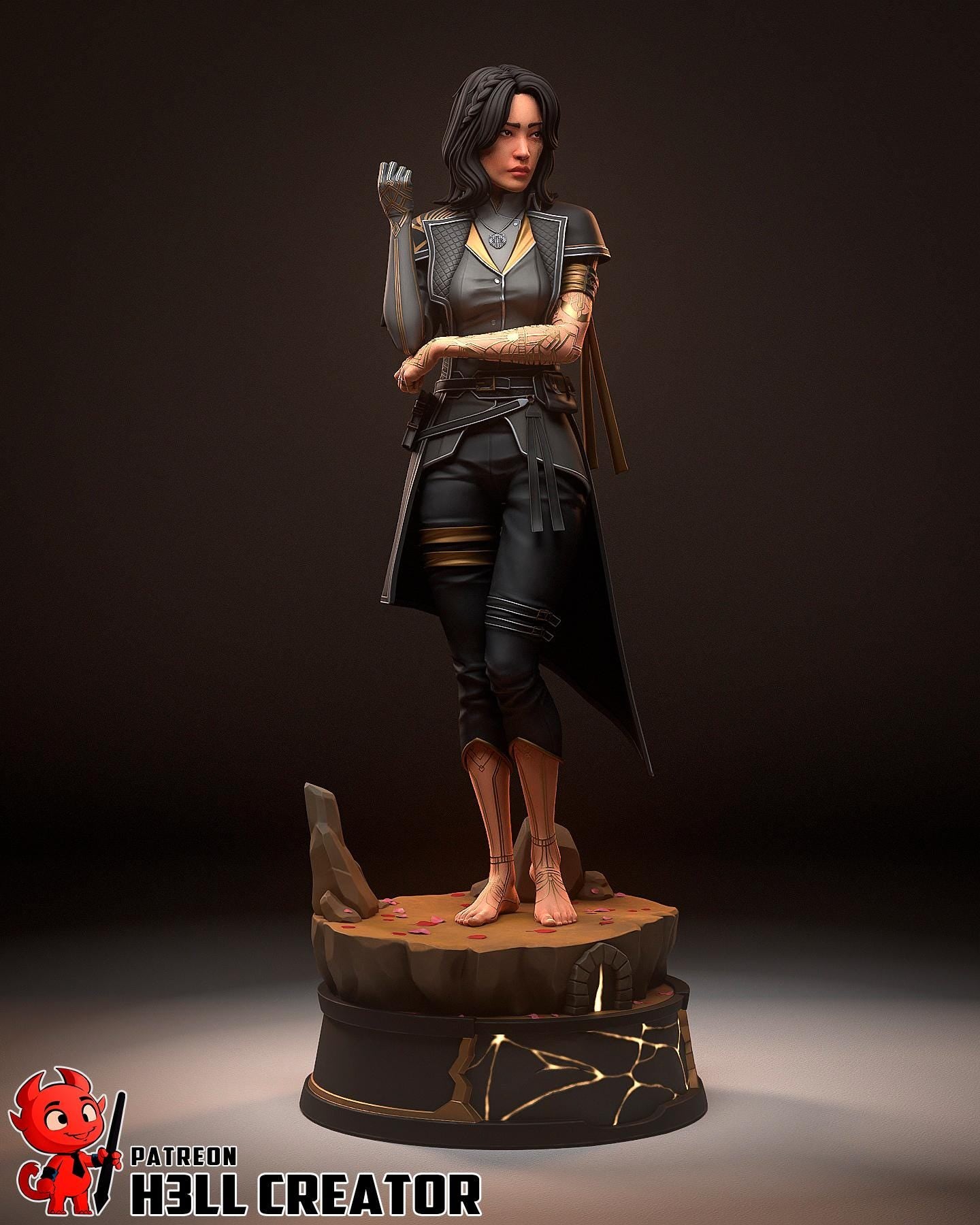 Lune from Clair Obscur Expedition 33 (fan art) | Full Model or Bust | Miniature scale 1:12 | h3LL Creator | DIY Model Kit