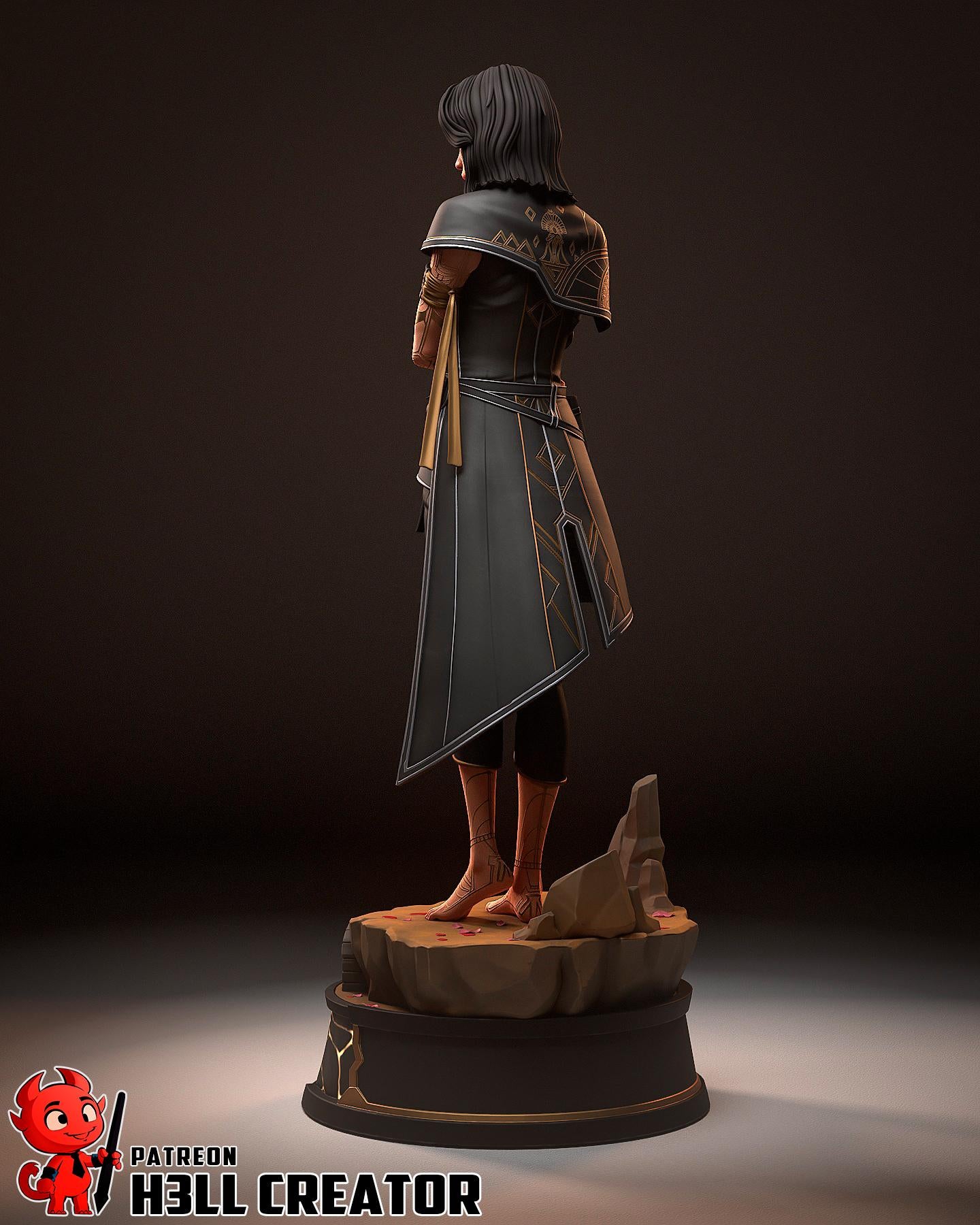 Lune from Clair Obscur Expedition 33 (fan art) | Full Model or Bust | Miniature scale 1:12 | h3LL Creator | DIY Model Kit