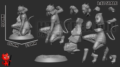 Doric from Dungeons and Dragons - Honor Among Thieves (fan art) | Full Model or Bust | Miniature scale 1:12 | h3LL Creator | DIY Model Kit