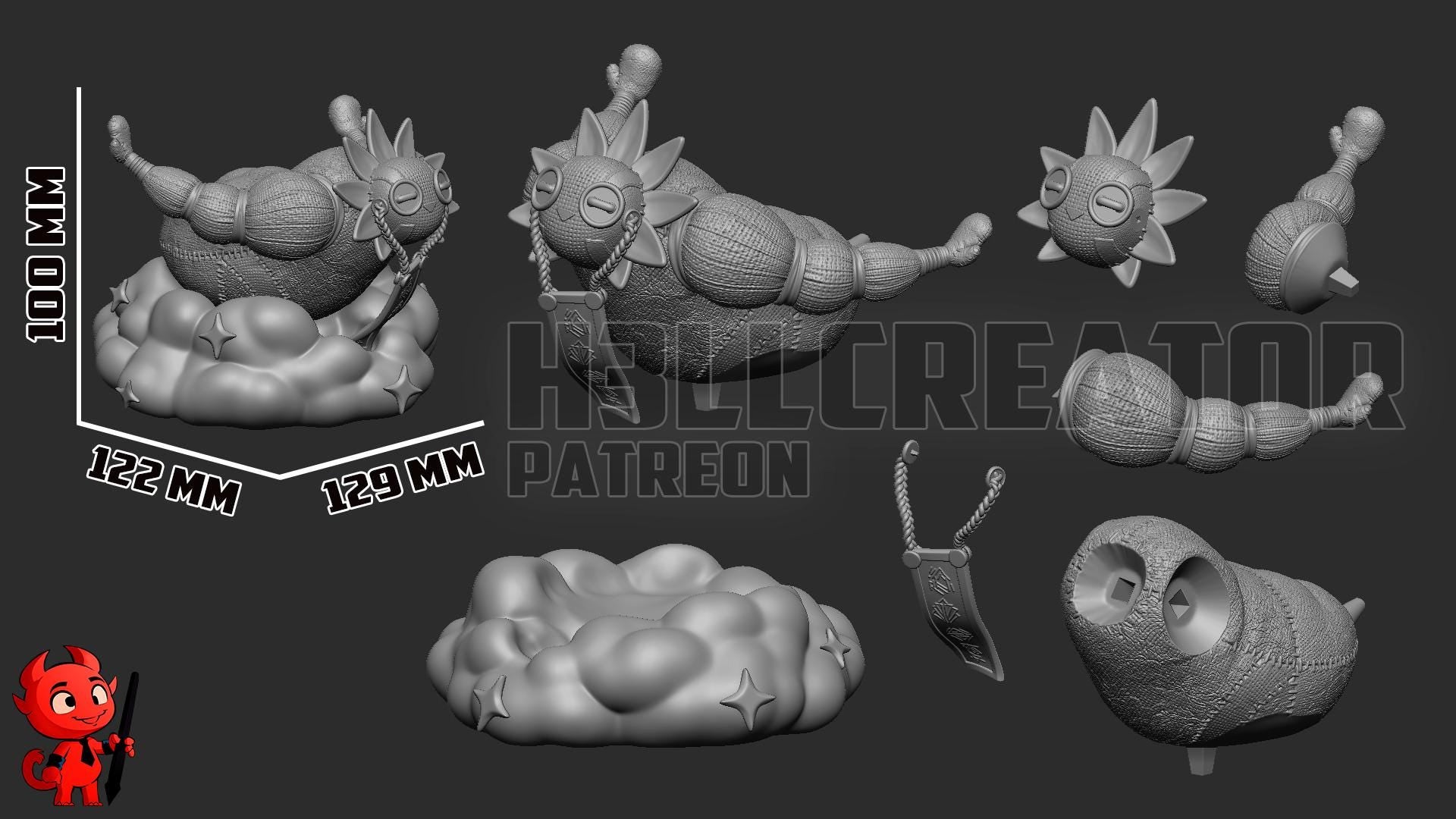 Esquie Toy from Clair Obscur Expedition 33 Fan Art - DIY Miniature Model Kit 1:12 Scale for Collectors