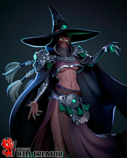 Hecate from Hades 2 (fan art) | Full Model or Bust | Miniature scale 1:12 | h3LL Creator | DIY Model Kit