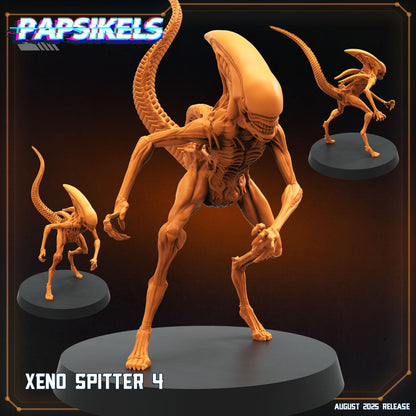 Aliens Vs Humans - August 2025 I Xeno Spitter Aliens | Papsikels, 28mm or 32mm Mini