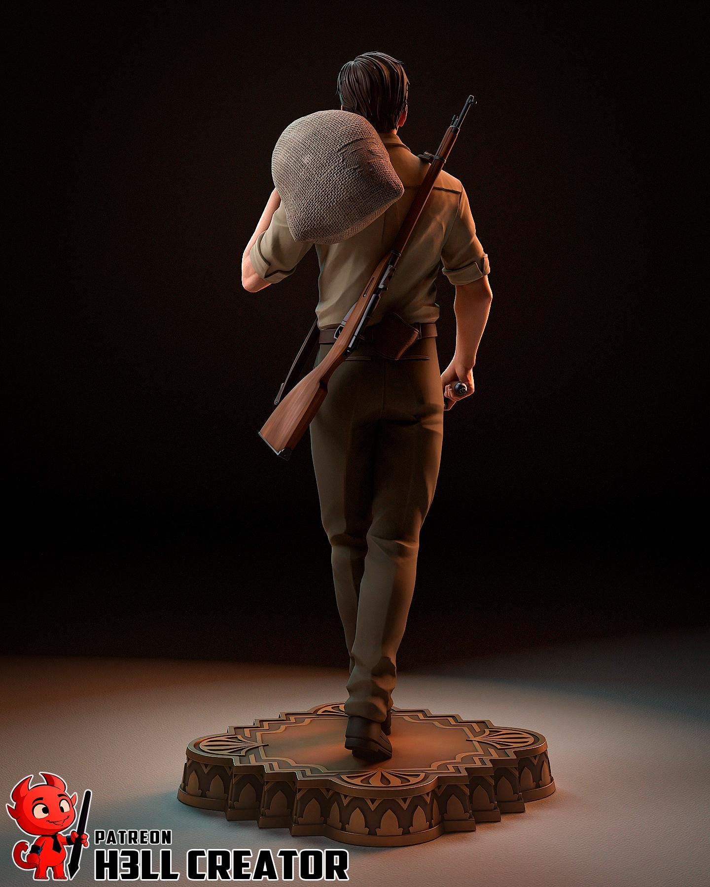 Enzo Favara from Mafia The Old Country (fan art) | Full Model or Bust | Miniature scale 1:12 | h3LL Creator | DIY Model Kit