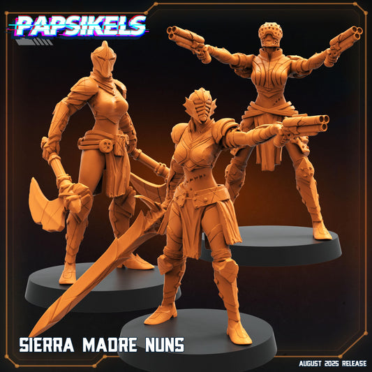 Sierra Madre Nuns: Trench Crusade Resin Miniatures - Papsikels Fantasy (28/32mm Scale