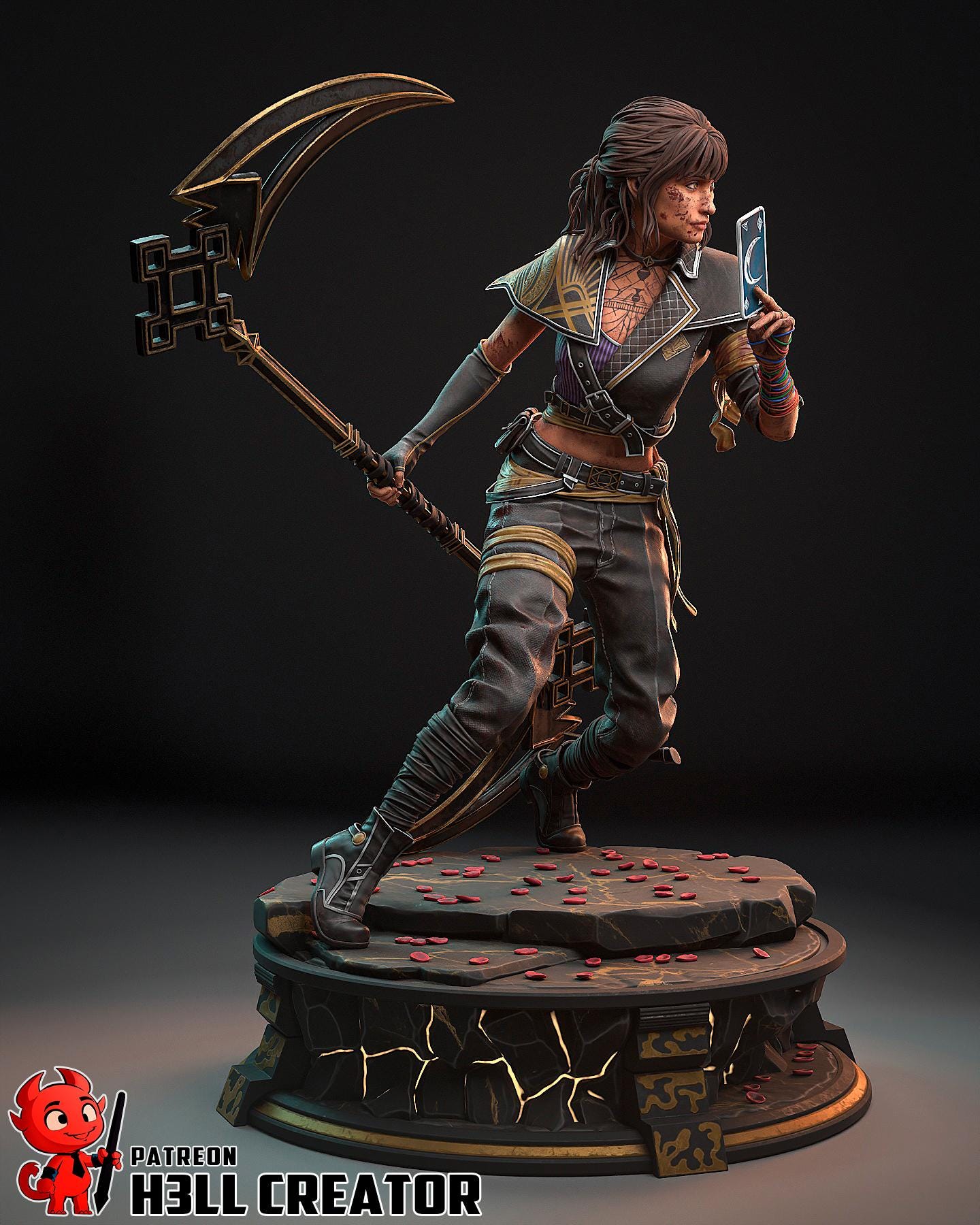 Sciel from Clair Obscur Expedition 33 (fan art) | Full Model or Bust | Miniature scale 1:12 | h3LL Creator | DIY Model Kit