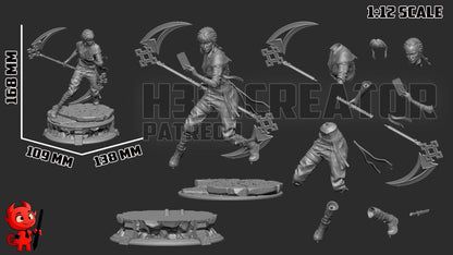 Sciel from Clair Obscur Expedition 33 (fan art) | Full Model or Bust | Miniature scale 1:12 | h3LL Creator | DIY Model Kit