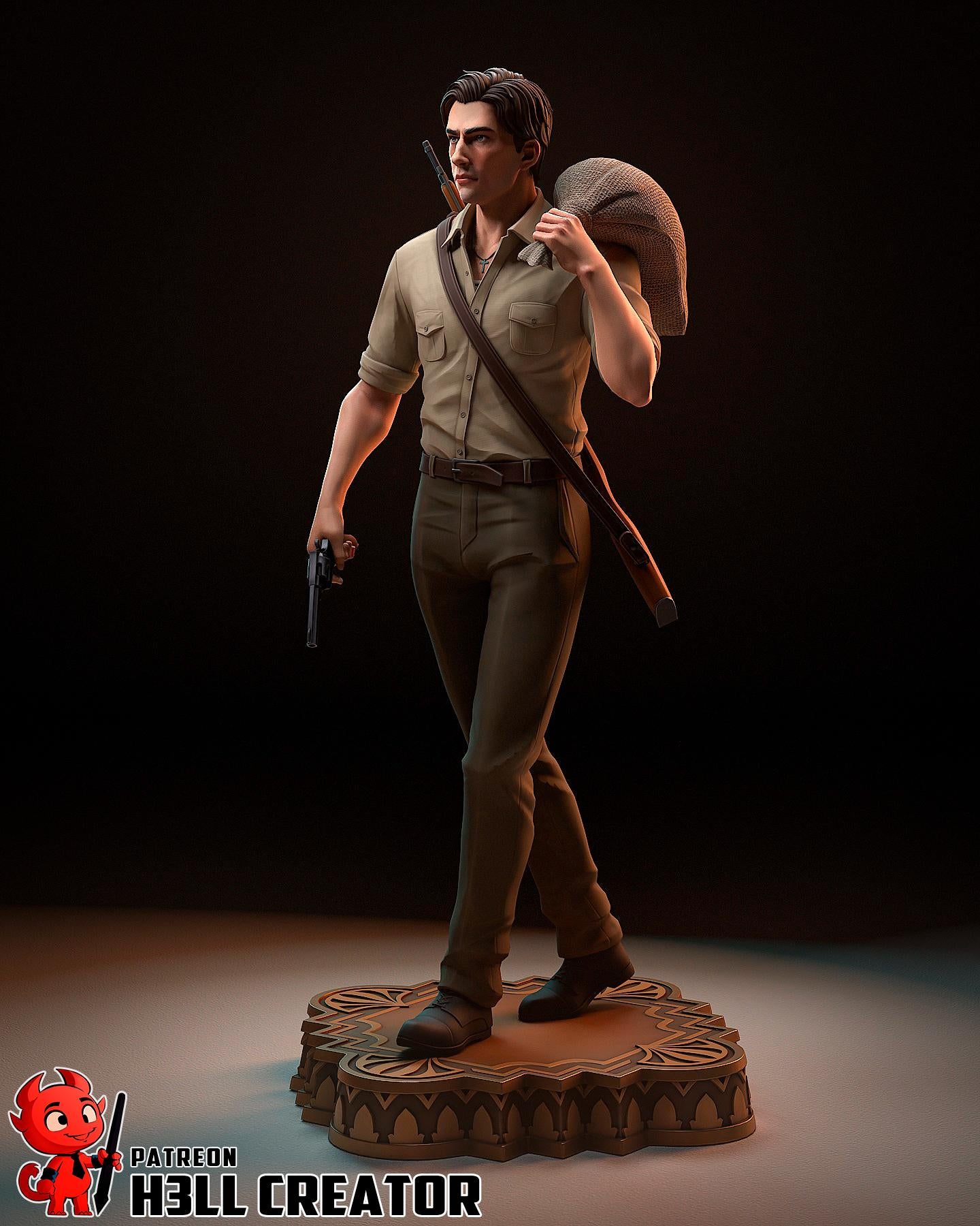 Enzo Favara from Mafia The Old Country (fan art) | Full Model or Bust | Miniature scale 1:12 | h3LL Creator | DIY Model Kit