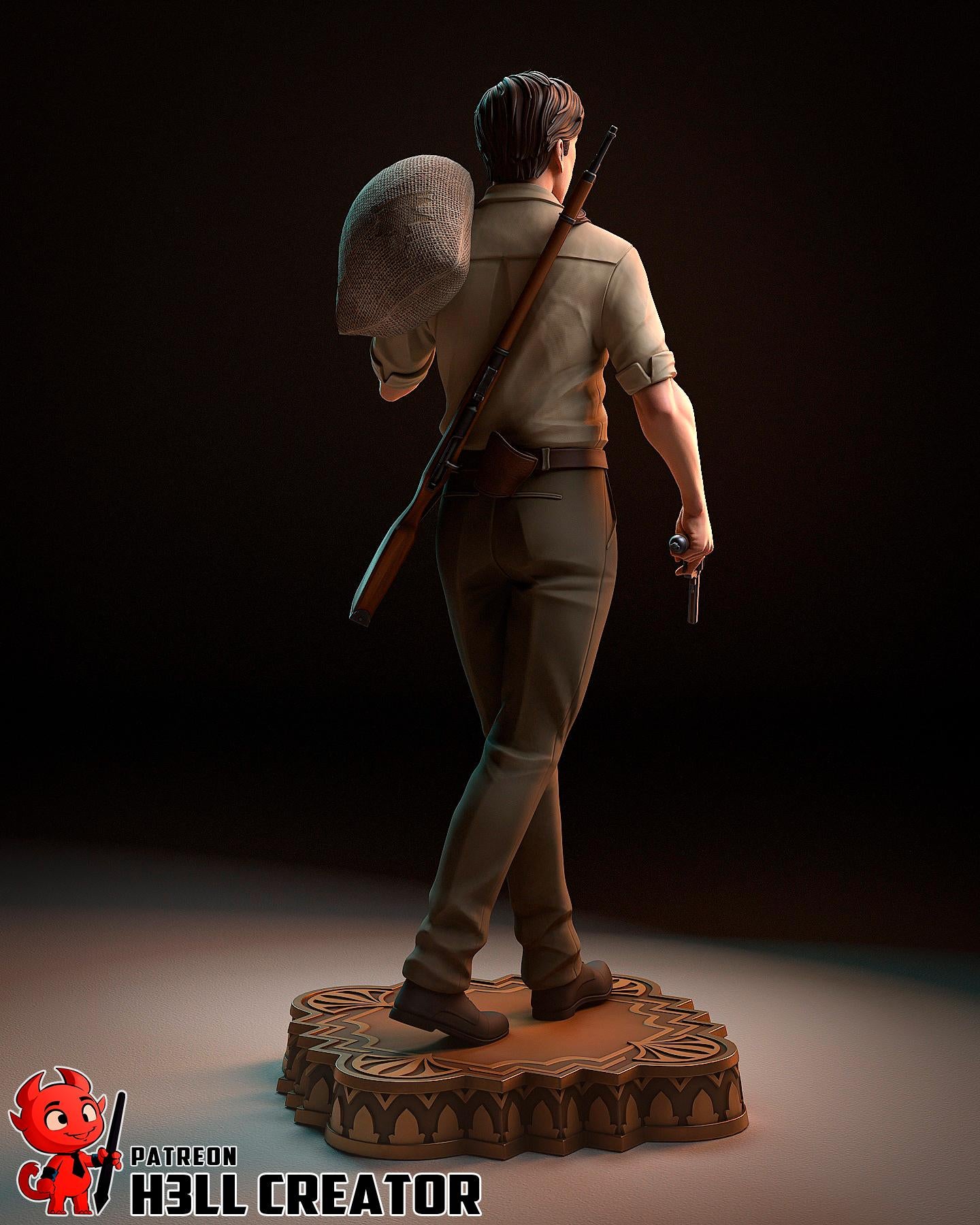 Enzo Favara from Mafia The Old Country (fan art) | Full Model or Bust | Miniature scale 1:12 | h3LL Creator | DIY Model Kit