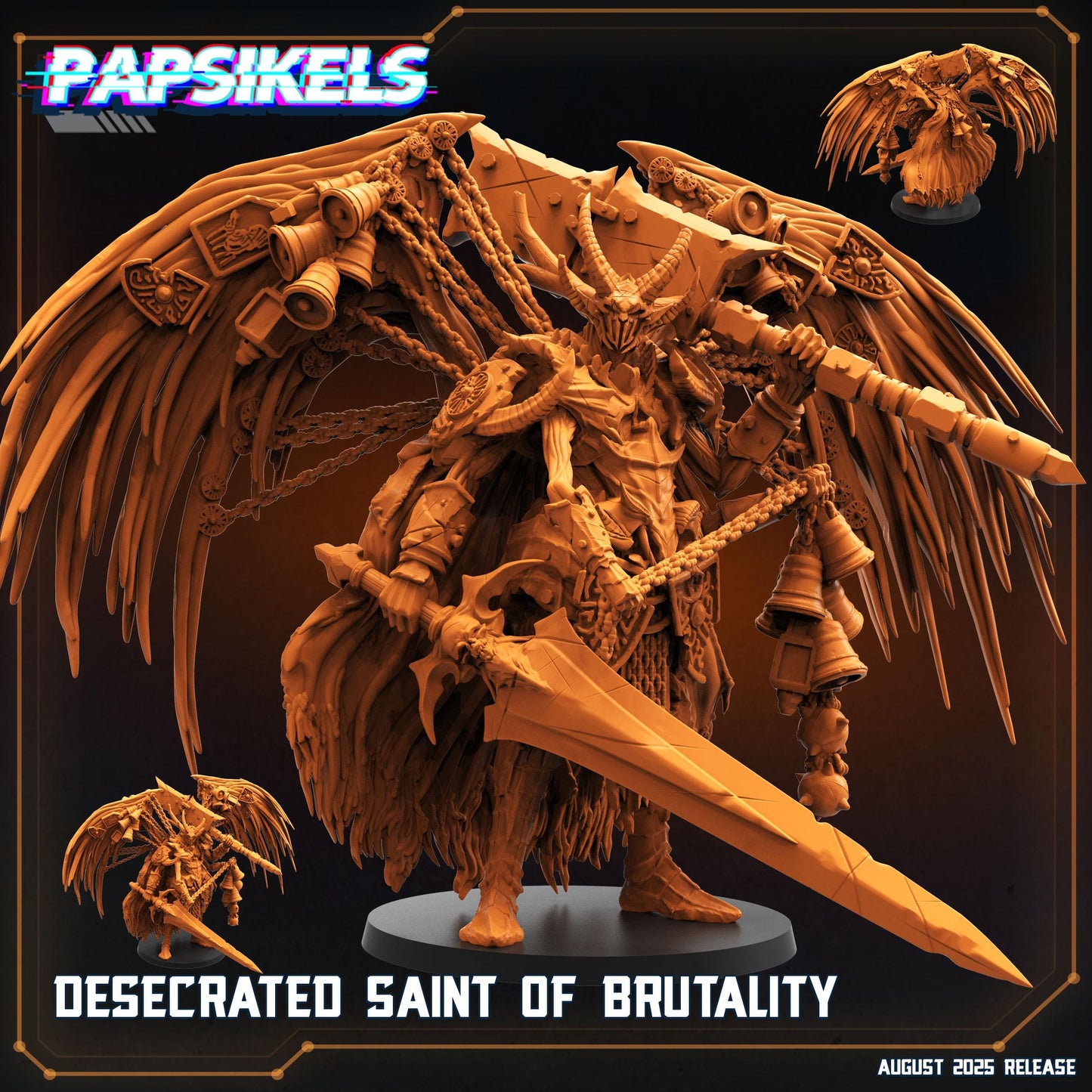 Desecrated Saint of Brutality Miniature: Papsikels Trench Crusade, 28/32mm Resin Figure