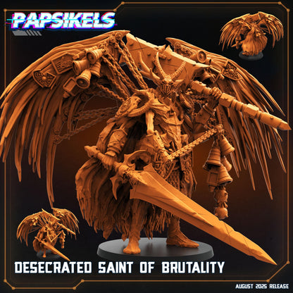 Desecrated Saint of Brutality Miniature: Papsikels Trench Crusade, 28/32mm Resin Figure