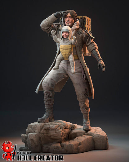 Samuel "Sam" Porter Bridges from Death Stranding 2 (fan art) | Full Model or Bust | Miniature scale 1:12 | h3LL Creator | DIY Model Kit