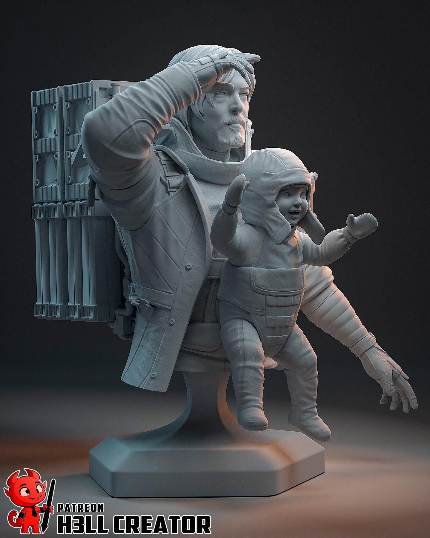 Samuel "Sam" Porter Bridges from Death Stranding 2 (fan art) | Full Model or Bust | Miniature scale 1:12 | h3LL Creator | DIY Model Kit