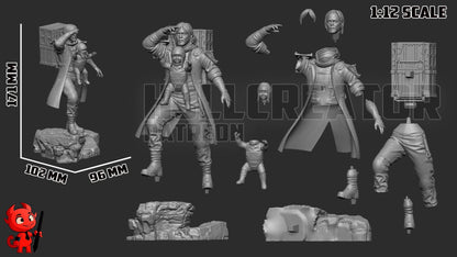 Samuel "Sam" Porter Bridges from Death Stranding 2 (fan art) | Full Model or Bust | Miniature scale 1:12 | h3LL Creator | DIY Model Kit