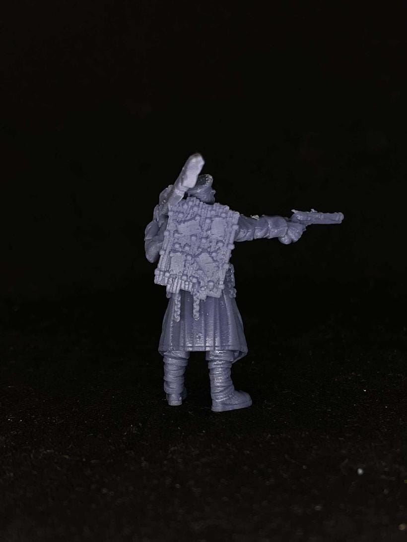 Trench Crusade Lieutenant of Faith Miniature: 28mm/32mm Resin Miniature