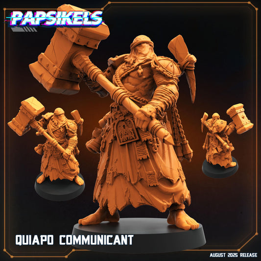 Quiapo Communicant Miniature: Trench Crusade Warrior-Priest, Papsikels 28/32mm