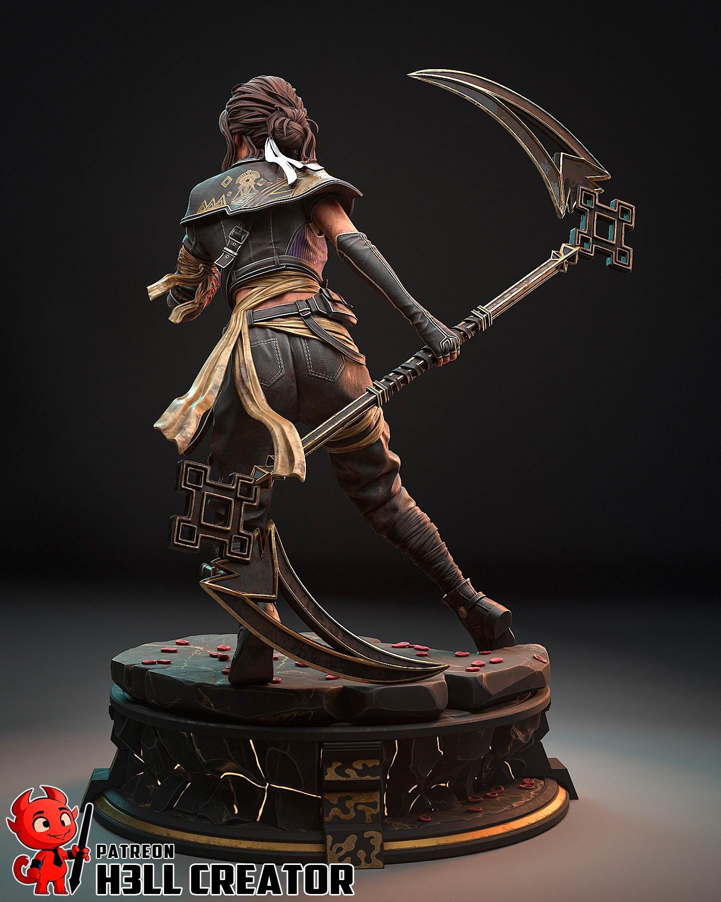 Sciel from Clair Obscur Expedition 33 (fan art) | Full Model or Bust | Miniature scale 1:12 | h3LL Creator | DIY Model Kit