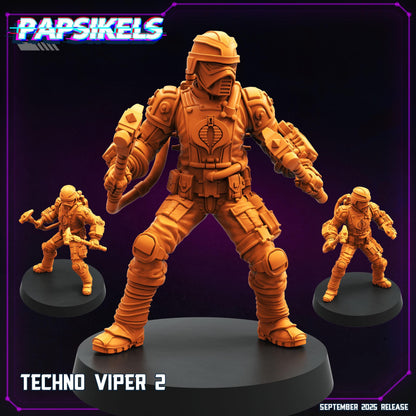 Techno-Vipers Miniatures: Cyberpunk GI Joe Fan Art - Papsikels 32mm Scale