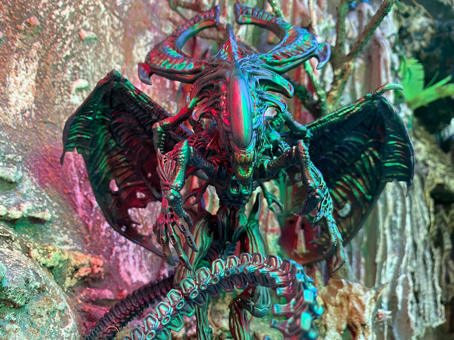 Xeno Outworld Queen Brood Dragon, Papsikels, Resin - Tabletop miniature - 32mm