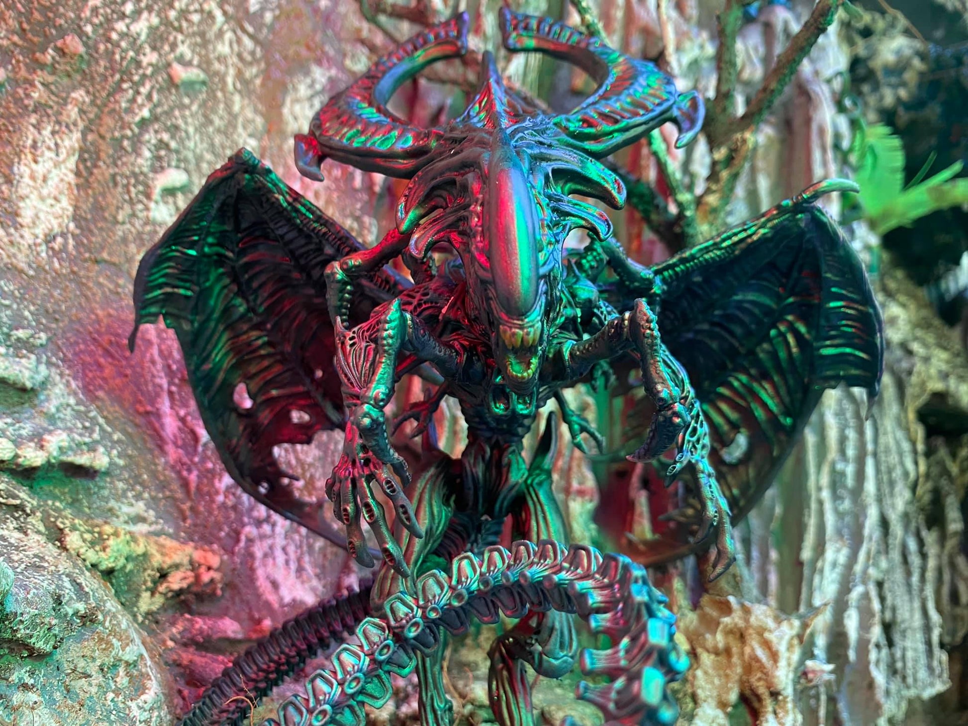 Xeno Outworld Queen Brood Dragon, Papsikels, Resin - Tabletop miniature - 32mm