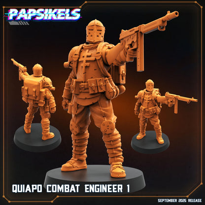 Quiapo Combat Engineers Miniature: Trench Crusade by Papsikels (28/32mm)