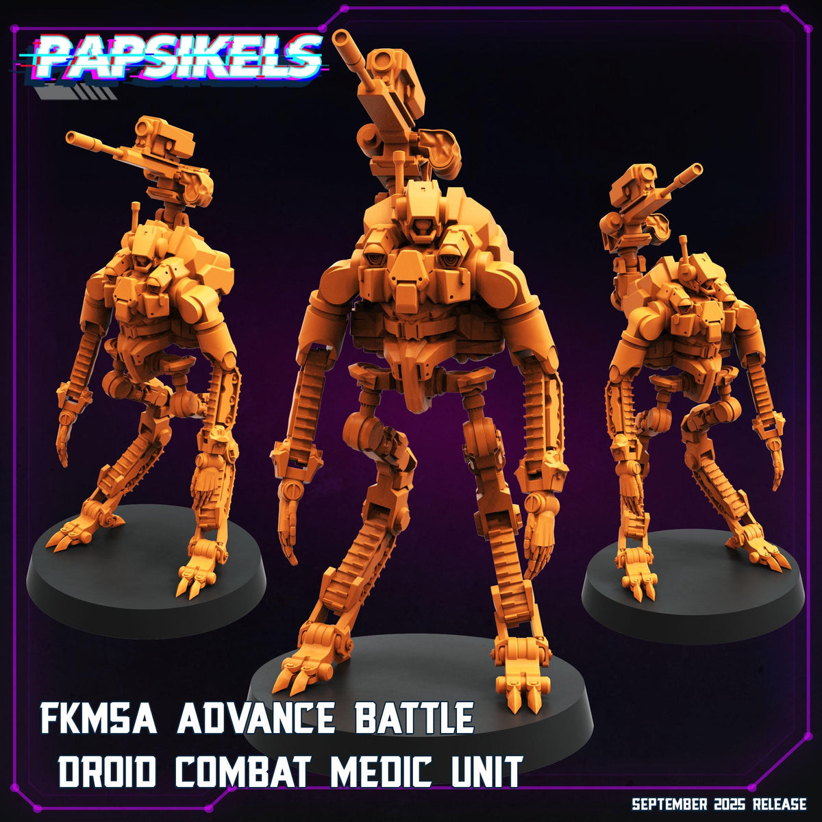 Droid Miniatures Cyberpunk Combat Medic Droid Miniature: 28mm/32mm Resin Model – LV426 ...