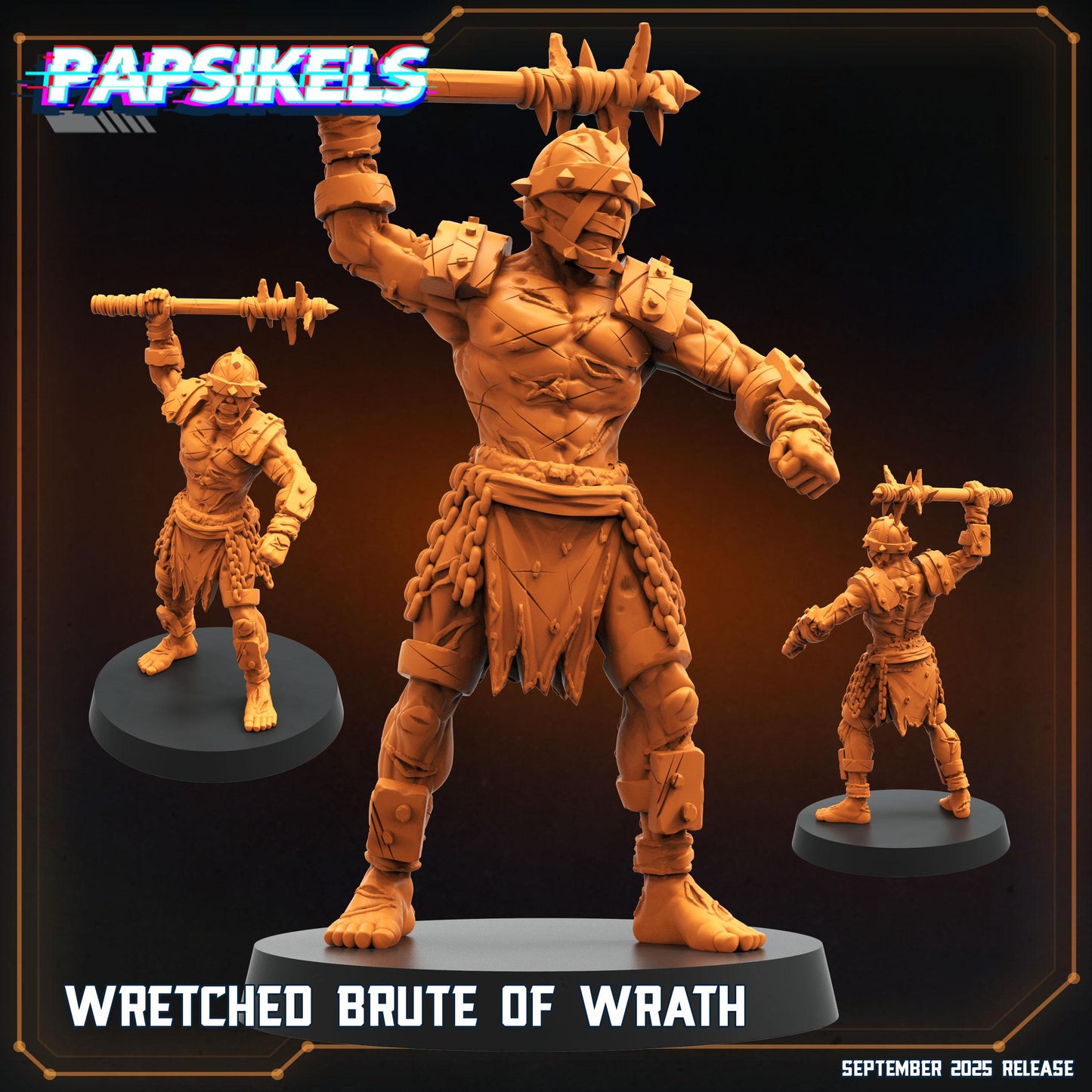 Wretched Brutes of Wrath: Resin Miniature - Trench Crusade - Papsikels (28/32mm)