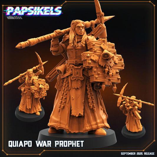 Quiapo War Prophet Miniature: Trench Crusade RPG, Papsikels (28/32mm)