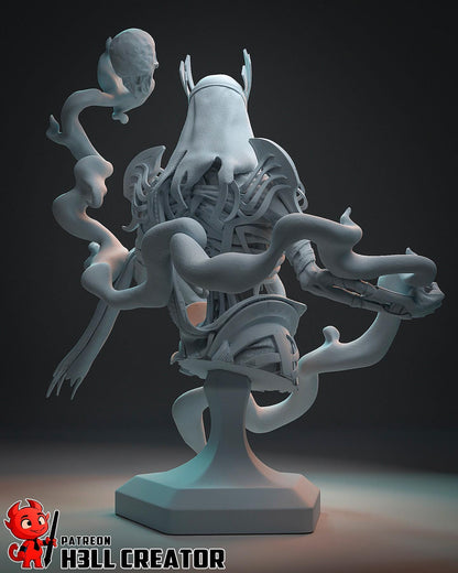 Vecna the Arch-Lich from Dungeons & Dragons (fan art) | Full Model or Bust | Miniature scale 1:12 | h3LL Creator | DIY Model Kit