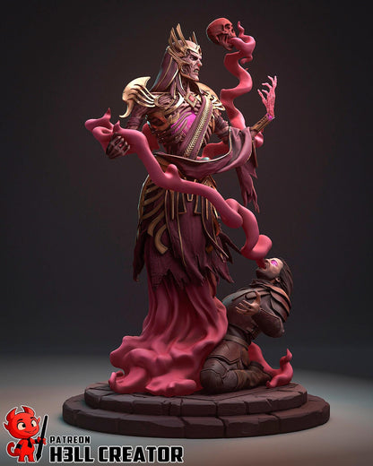 Vecna the Arch-Lich from Dungeons & Dragons (fan art) | Full Model or Bust | Miniature scale 1:12 | h3LL Creator | DIY Model Kit